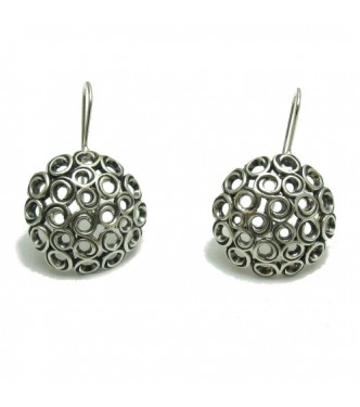 E000712 Handmade sterling silver earrings solid 925 Empress 